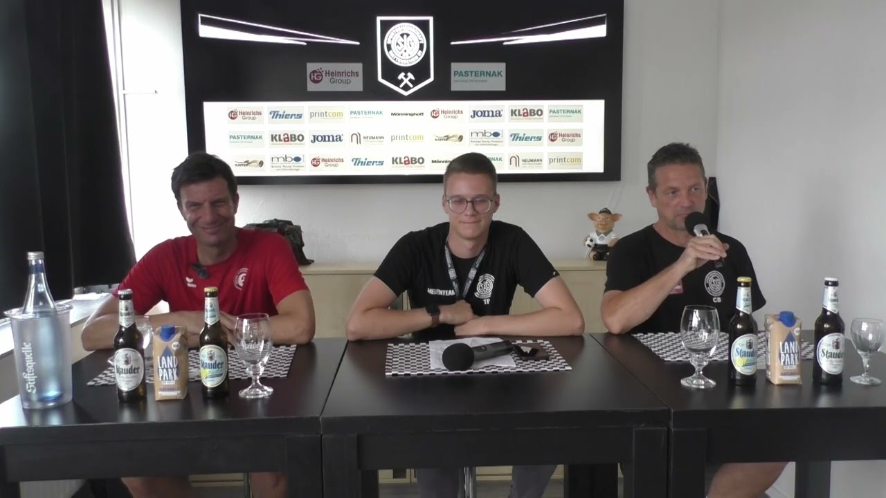 Pressekonferenz I Oberliga Westfalen 23/24 6.SP SG Wattenscheid 09 - SpVgg Erkenschwick