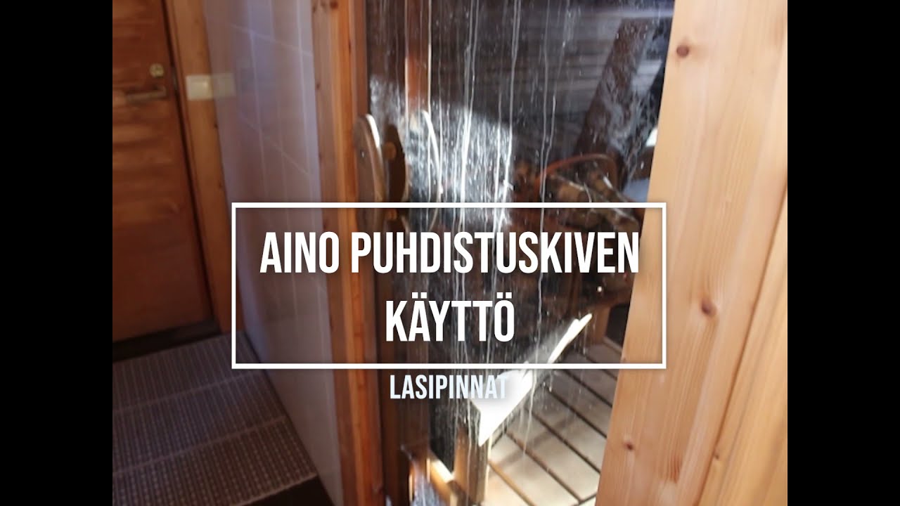 Saunan lasioven puhdistus Aino puhdistuskivell&auml;