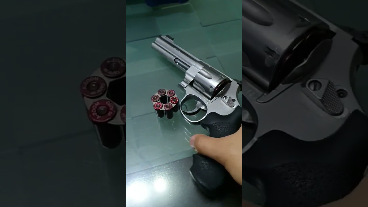 You should try using moon clip on your revolver. .45 acp S&W