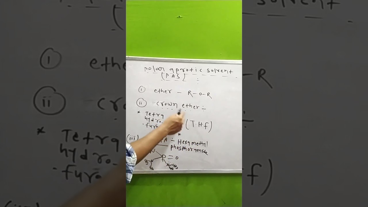 HMPA/THF/crown ether /ether solvent/ best example of polar aprotic solvent/ what is HMPA