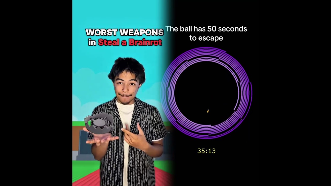 Worst Weapons in Steal a Brainrot fr #shorts #viral