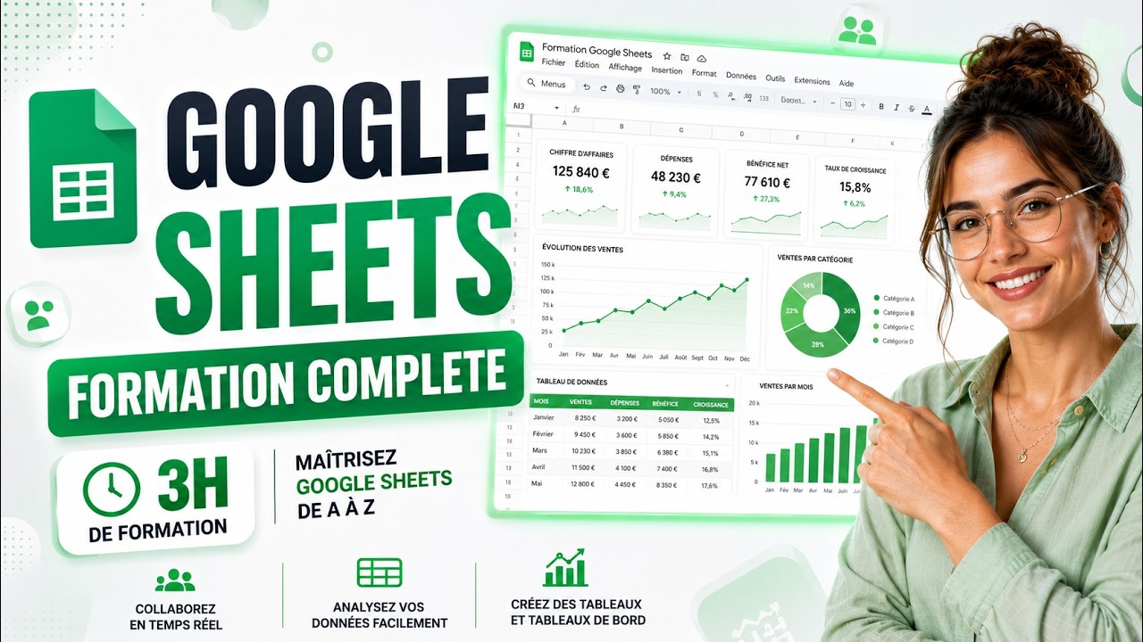 GOOGLE SHEETS : LA FORMATION COMPLETE (100% GRATUITE)