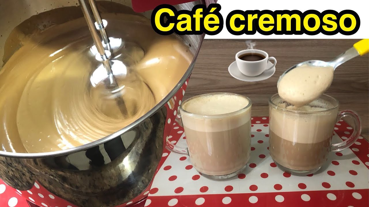 CAFÉ CREMOSO COM 3 INGREDIENTES SUPER FÁCIL #RENDEMUITO