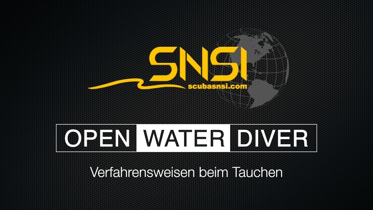 Open Water Diver DEU - Diving Procedures