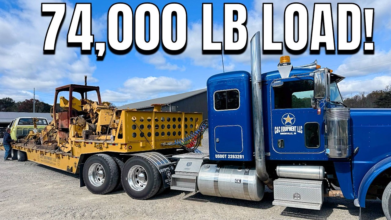 Огромный груз металлолома весом 74 000 фунтов и новый бульдозер, который нам пришлось купить