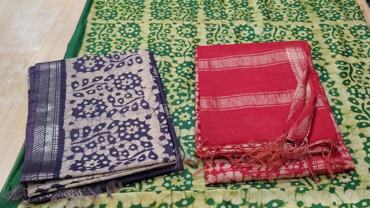 Batik Silk Sarees | Sri Gopalakrishna Handlooms | Batik Silk Sarees
