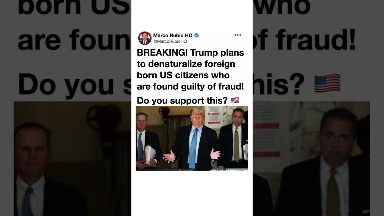 Trump&rsquo;s Citizenship Fraud Proposal Sparks Massive Debate 🇺🇸🔥
