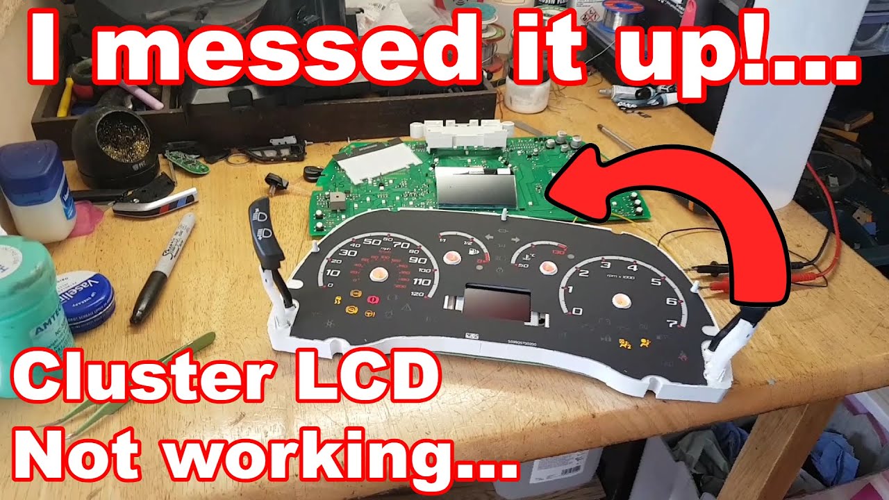 Ford KA cluster LCD screen not working... Fault finding and repair.