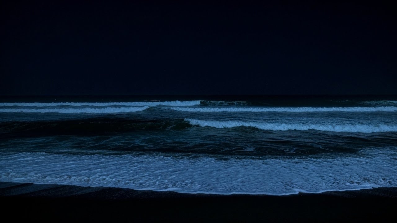 Restore Calm: Night Ocean Ambience 🌙