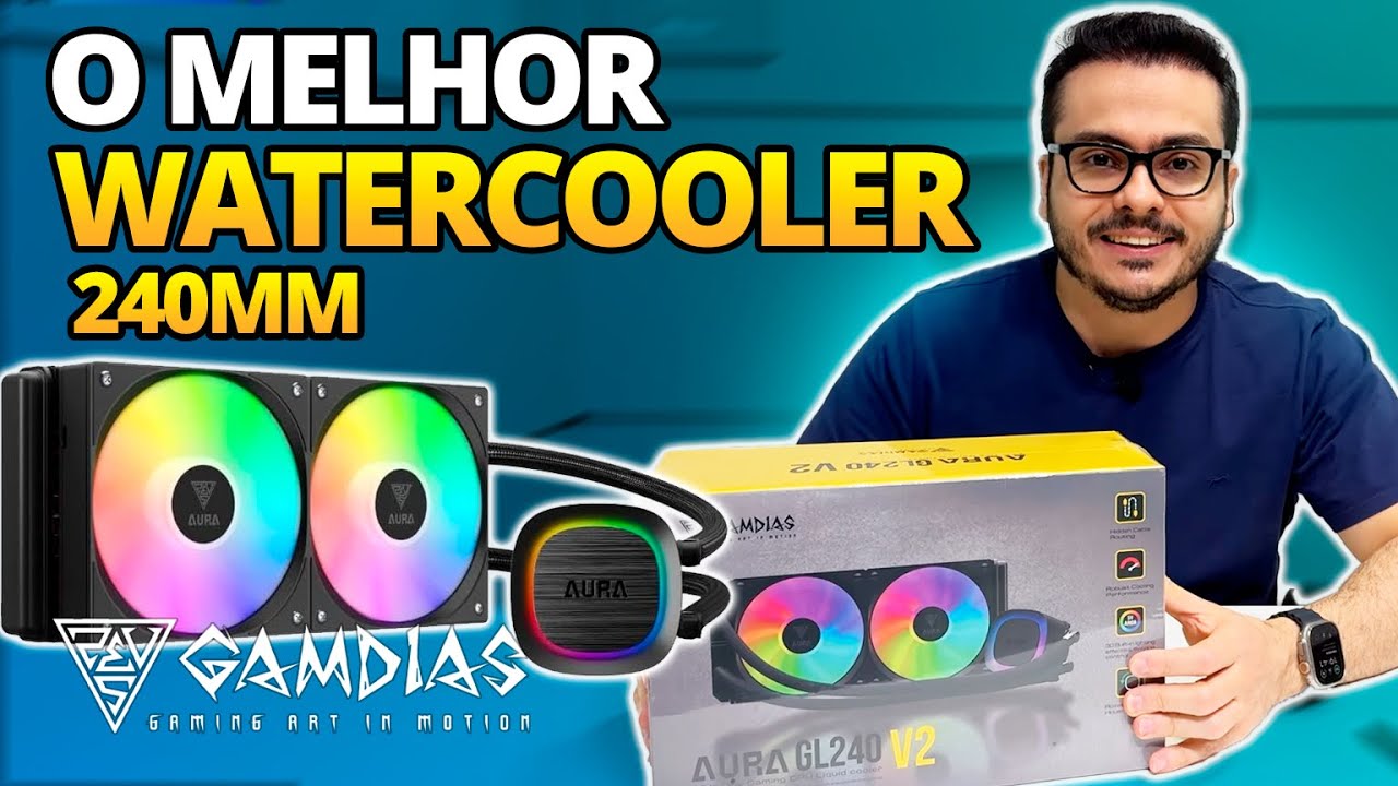 O MELHOR WATERCOOLER DE 240MM DO MOMENTO - GAMDIAS GL240 V2 ARGB - COMPLETISSIMO E EFICIENTE