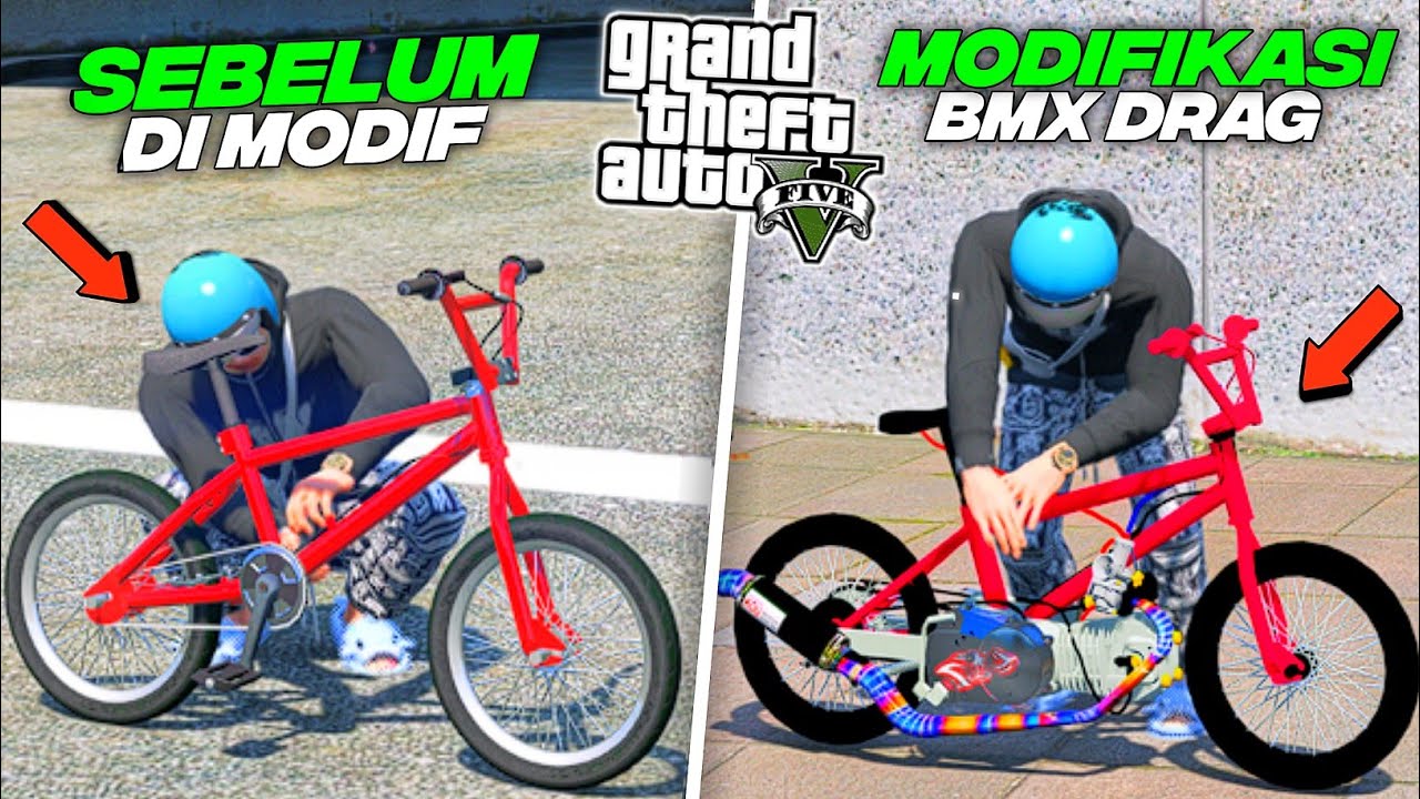Aku Modifikasi Motor BMX Drag Langka Dari Bengkel Untuk Ikut Balapan Drag Di - GTA 5 MOD