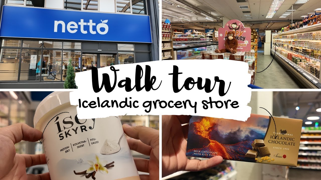 WALK TOUR through an Icelandic grocery store