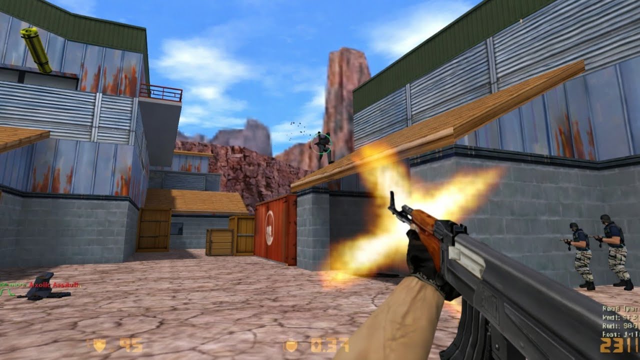 Counter Strike 1.6 - Nuke - Full Gameplay