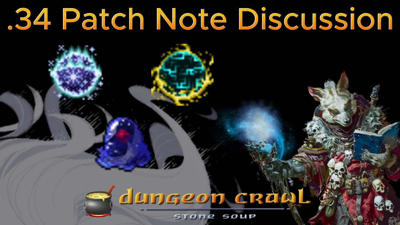 DCSS .34 Patch Notes Review and Meta Discussion (Dungeon Crawl Stone Soup)