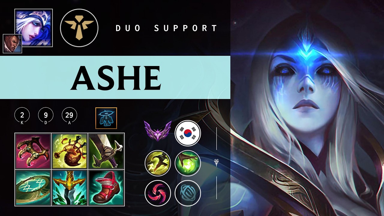 Ashe Support vs Elise - KR Master Patch 26.04