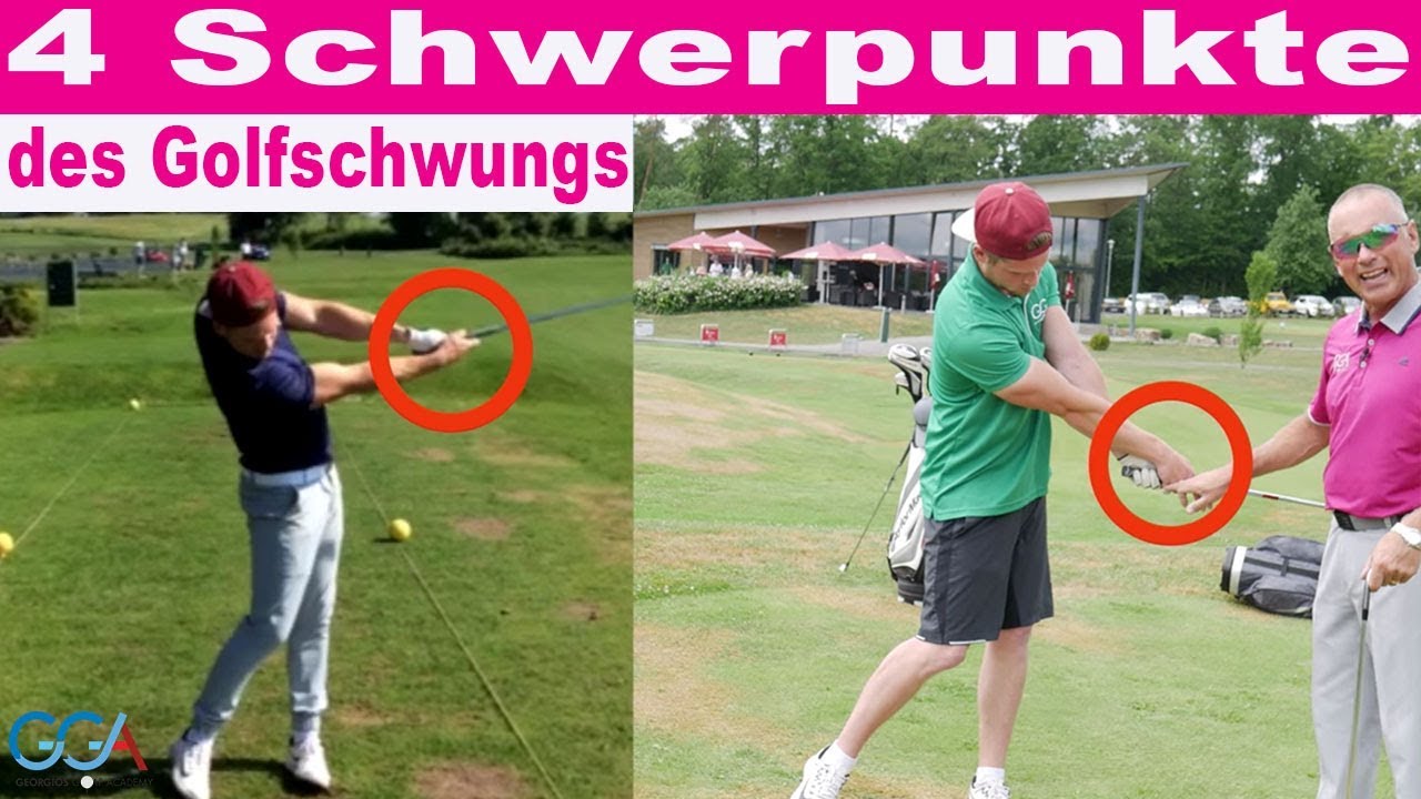 Die 4 Schwerpunkte des Golfschwungs