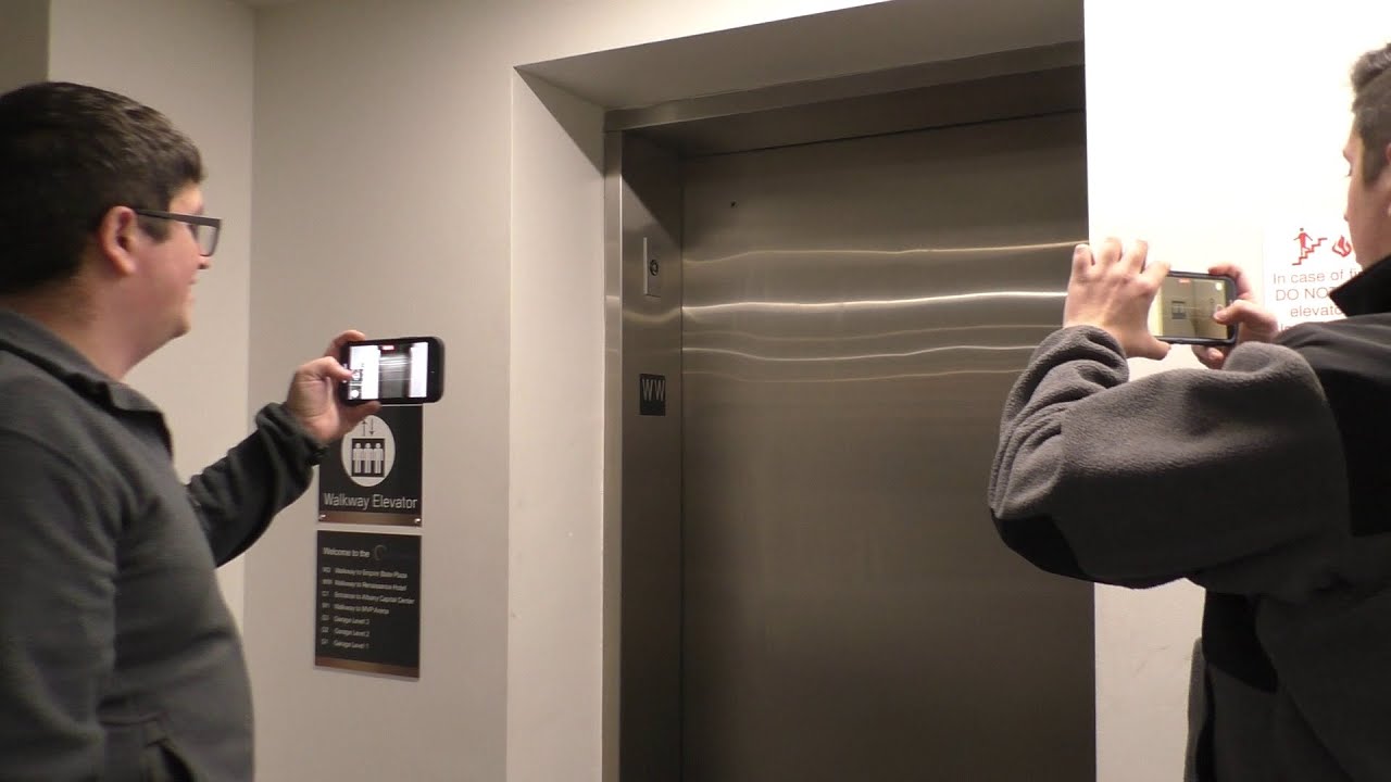 A LOUD Otis Elevator with a Side Door in Albany, NY