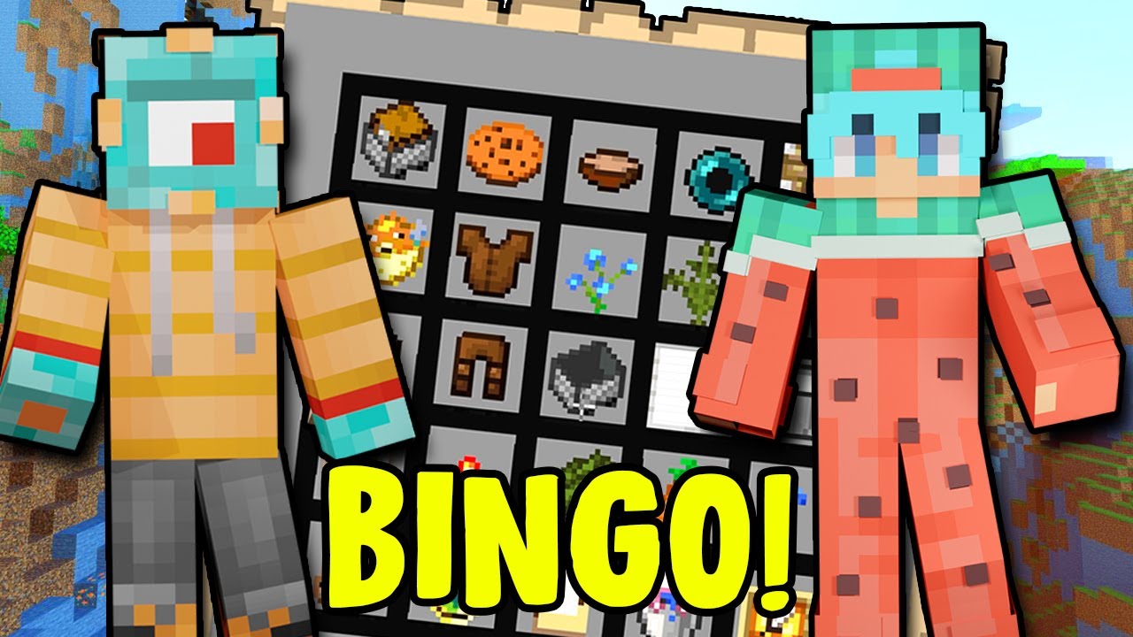 HOW LUCKY ARE WE?! (Minecraft Bingo Challenge VS Chad!)