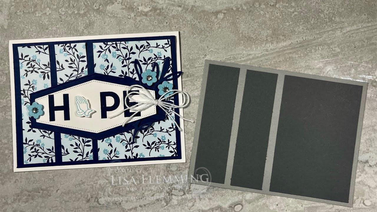 December Product Of The Month: True Blue Florals Thinking of You Card