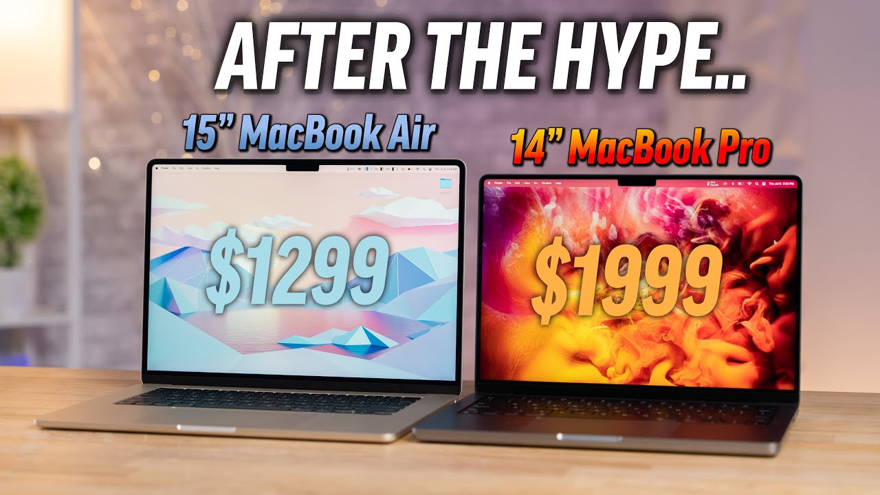 15-дюймовый MacBook Air против 14-дюймового MacBook Pro через месяц!