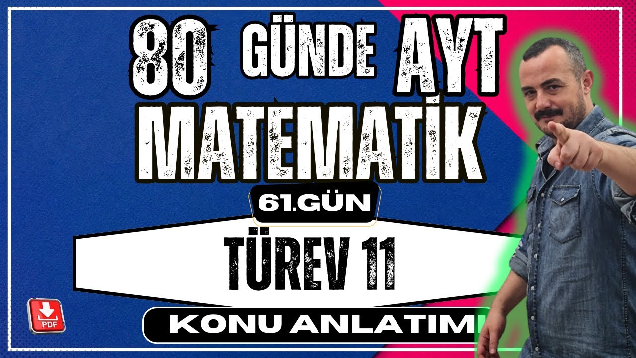 🟥 TÜREV 11 ✅  Parçalı Fonksiyonun Türevi | 80 Günde AYT Matematik | AYT Matematik Kampı