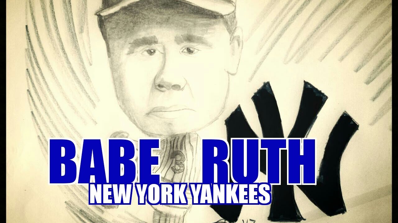 drawing BABE RUTH- New York Yankees