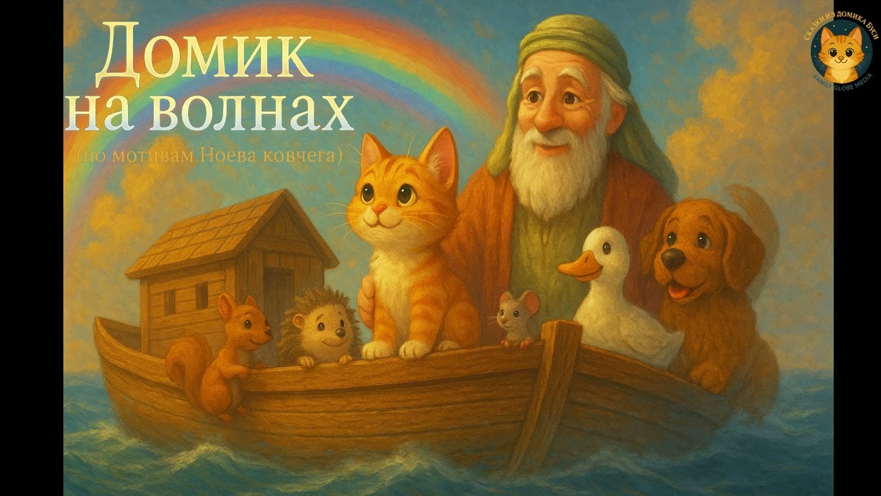 Сказка о Ноевом ковчеге. Домик на волнах.
