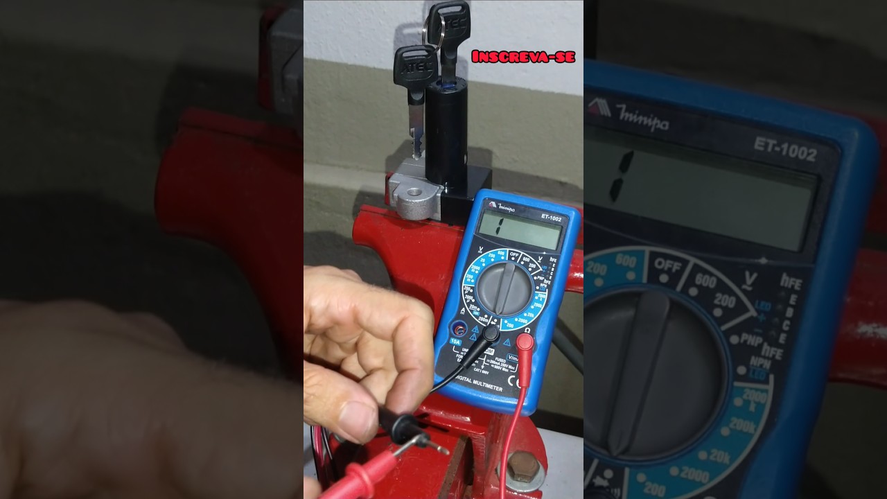 Como testar a igni&ccedil;&atilde;o da Titan150 com o mult&iacute;metro #oficina #motos #mult&iacute;metro #honda#titan150