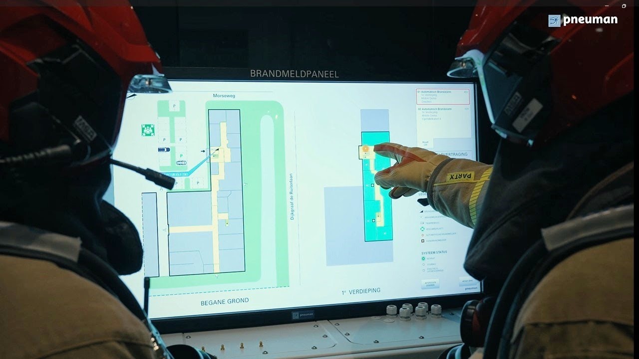 Digitaal brandmeldpaneel Pneuman