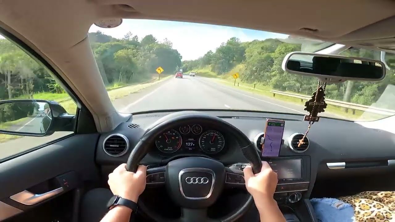 Audi A3 Sportback | Acelerando na BR sentido Balneário Camboriú《 Novo barulho de escapamento 》