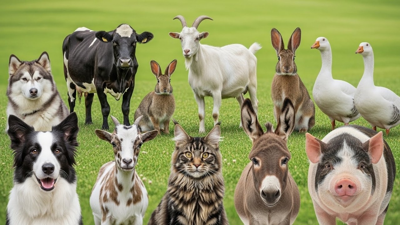 Farm Animal Sounds for Kids: Pig, Cow, Sheep, Goat, Duck, Chicken, Dog