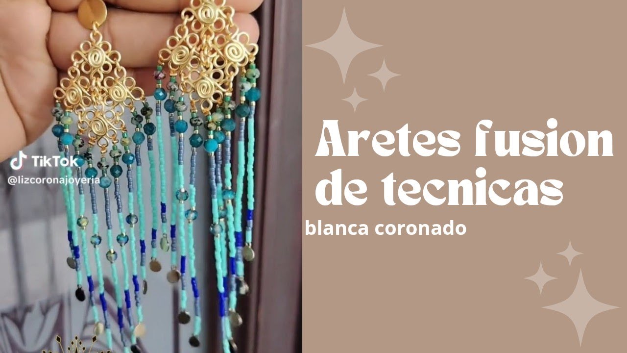 aretes caida cascada en falsa filigrana