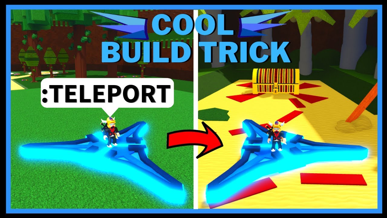 TELEPORT Build Trick!! Build A Boat For Treasure ROBLOX