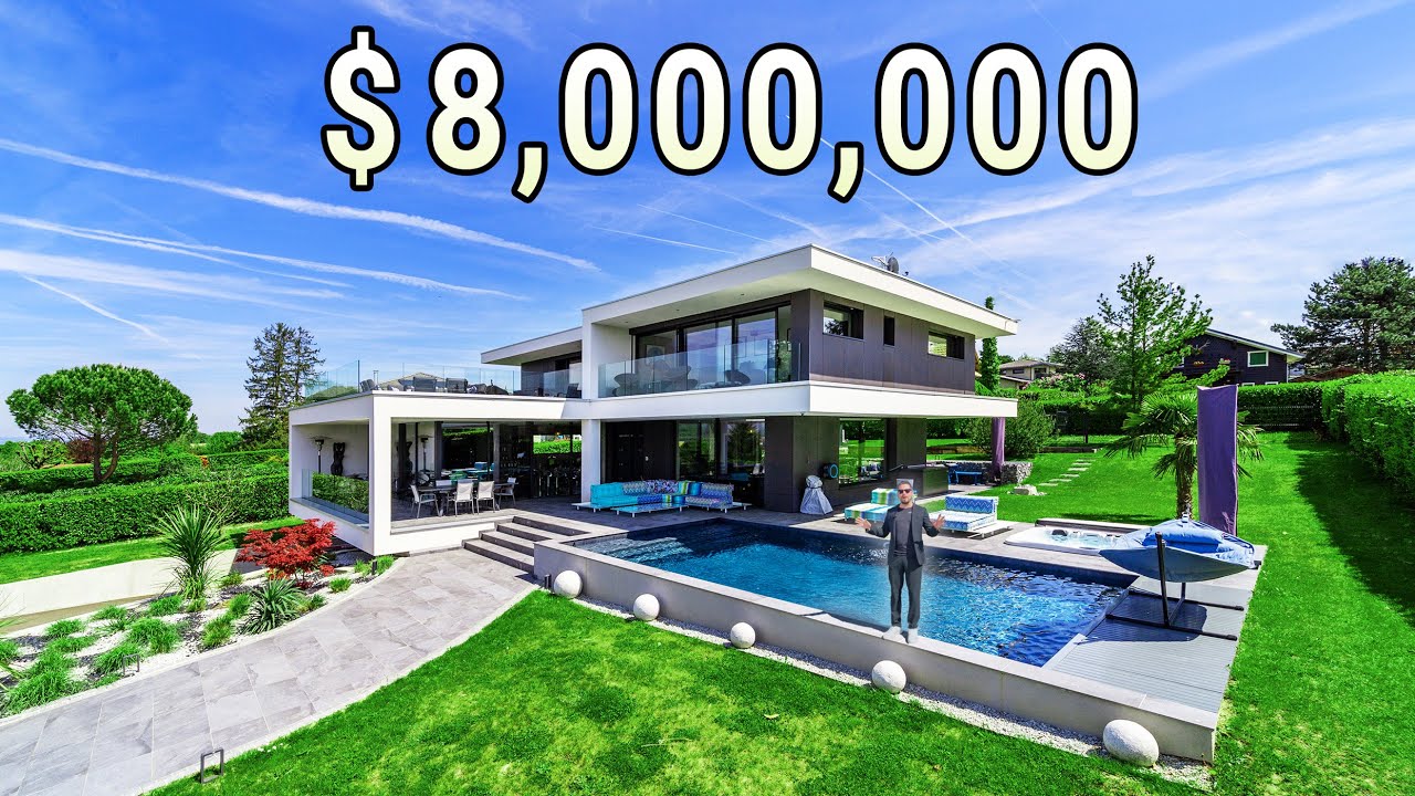 Touring a $8'000'000 Modern Villa next to Geneva Switzerland