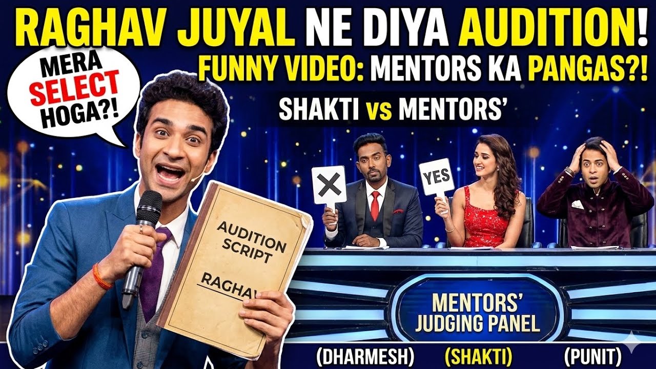Raghav Juyal ne mentors ka liya audition! | Dharmesh, Shakti & Punit funny video.