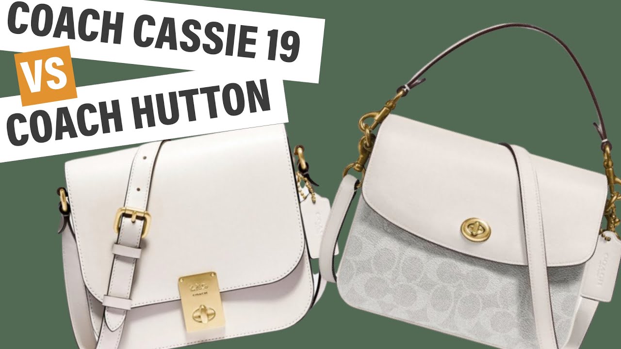 Coach Hutton Saddle Bag VS Coach Cassie 19 Comparison ASMR & Extreme Closeups