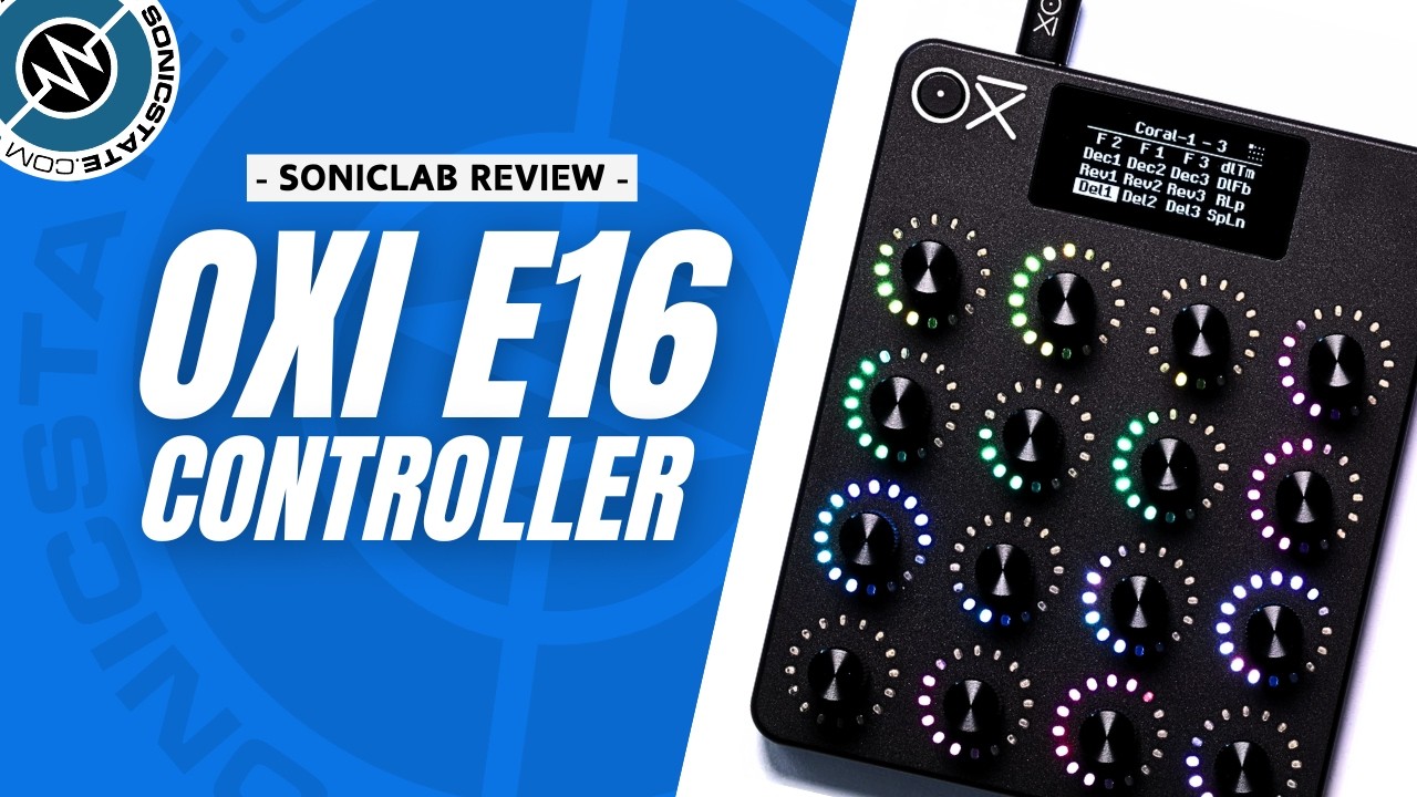 Компактный MIDI-контроллер Oxi Instruments E16 — обзор от SonicLAB.
