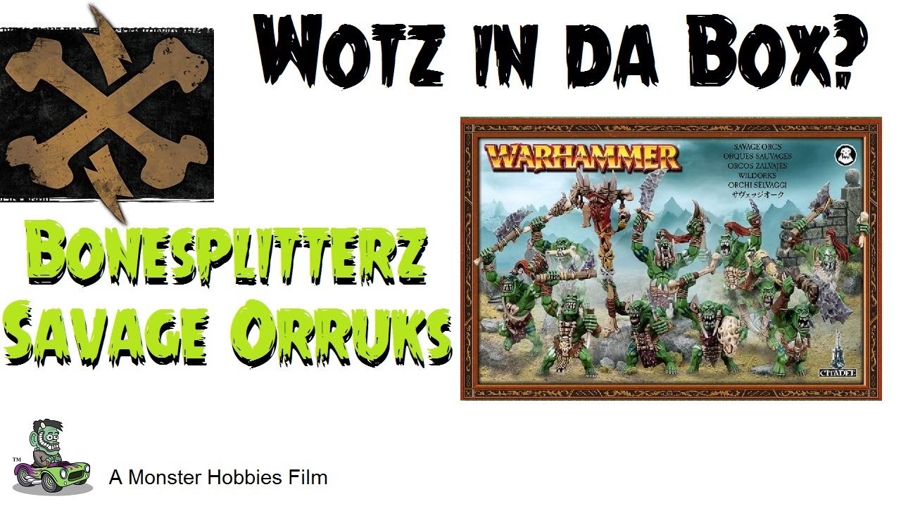 What's In the Box? Games Workshop Bonesplitterz Savage Orruks - A Model Kit Unboxing Video