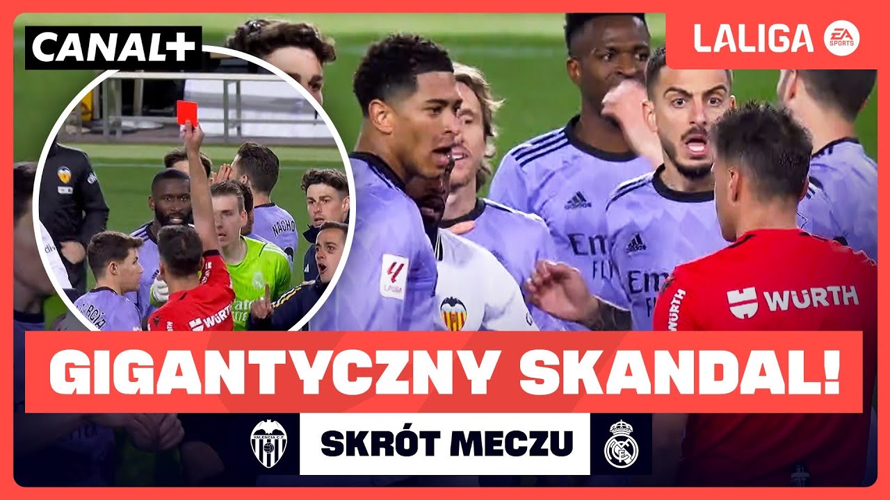 SKANDAL Z UDZIAŁEM SĘDZIEGO, REAL TRACI PUNKTY! VALENCIA-REAL MADRYT, SKR&Oacute;T MECZU