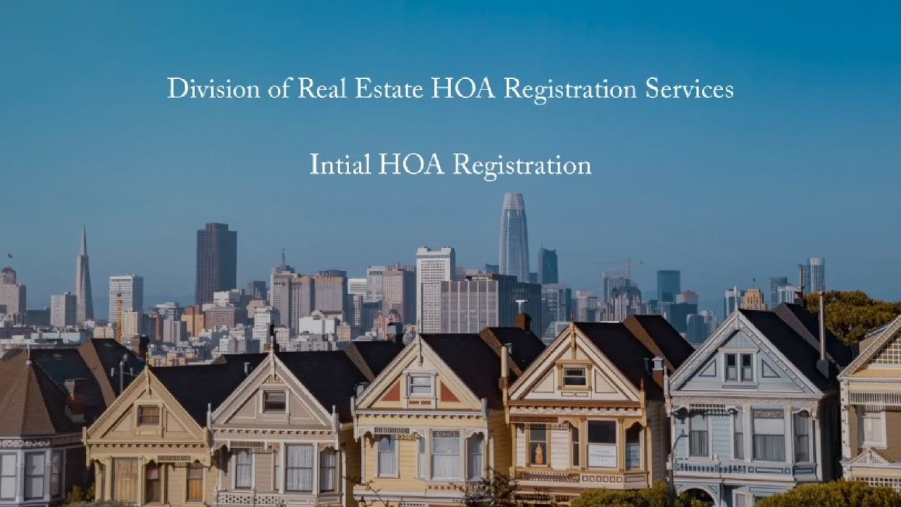 HOA Initial Registration: Instructional Video