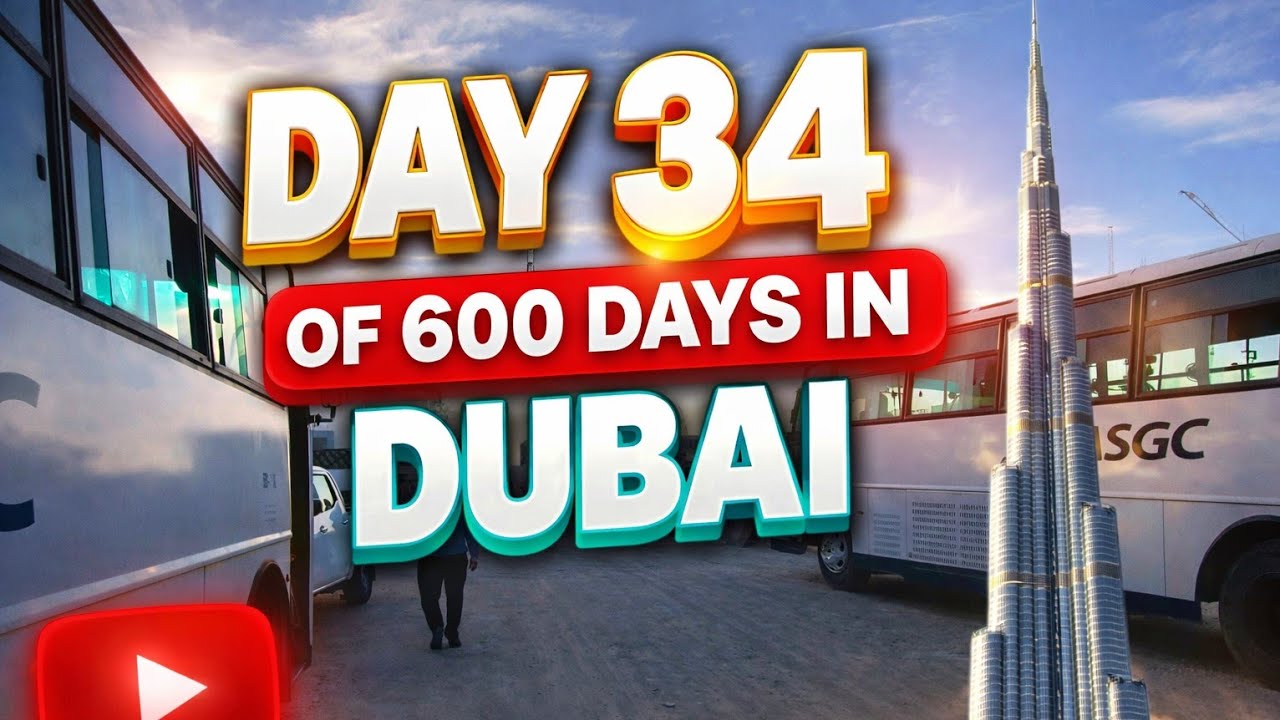 Dubai Vlog Day 34 | Worker Camp to Site Journey | Real Life in UAE