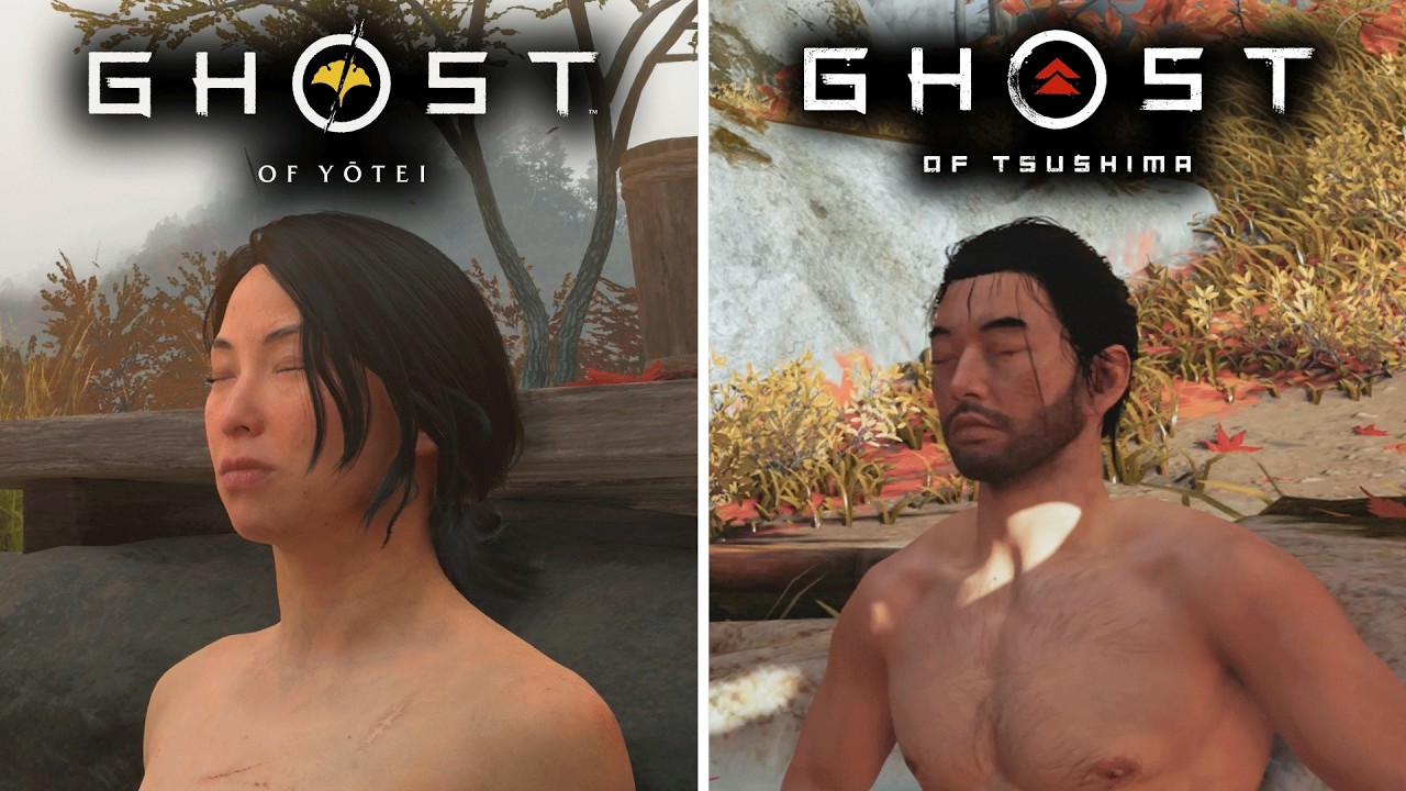 Ghost of Yotei vs Ghost of Tsushima - Physics and Details Comparison