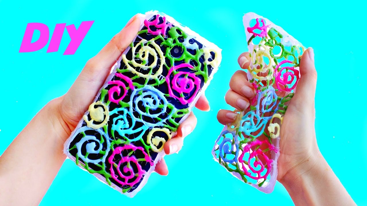 ДЕЛАЕМ КРУТОЙ ЧЕХОЛ С ПОМОЩЬЮ ГОРЯЧЕГО КЛЕЯ DIY