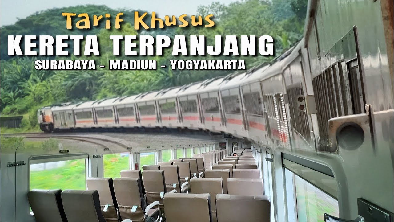 MASIH BELUM TERGOYAHKAN!! Tahta Kereta Penumpang Terpanjang Lintas Selatan Jayakarta Surabaya-Jogja