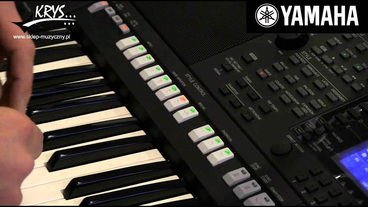 Yamaha PSR-S950 i S750 prezentacja Krys