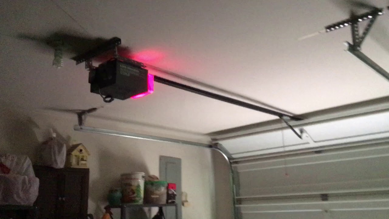 Liftmaster chain drive with colored lights 1