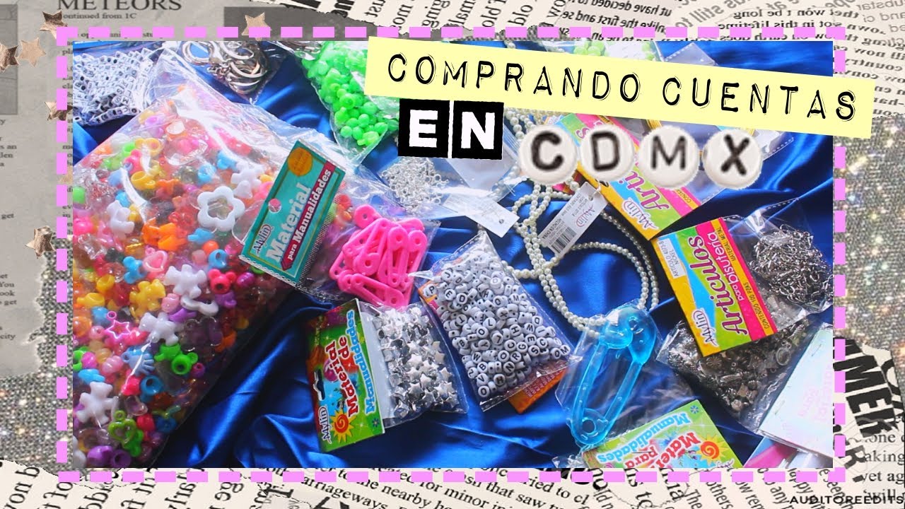 Vlog: Comprando CUENTAS y material para hacer JOYERÍA *Aesthetic* en la Ciudad de México