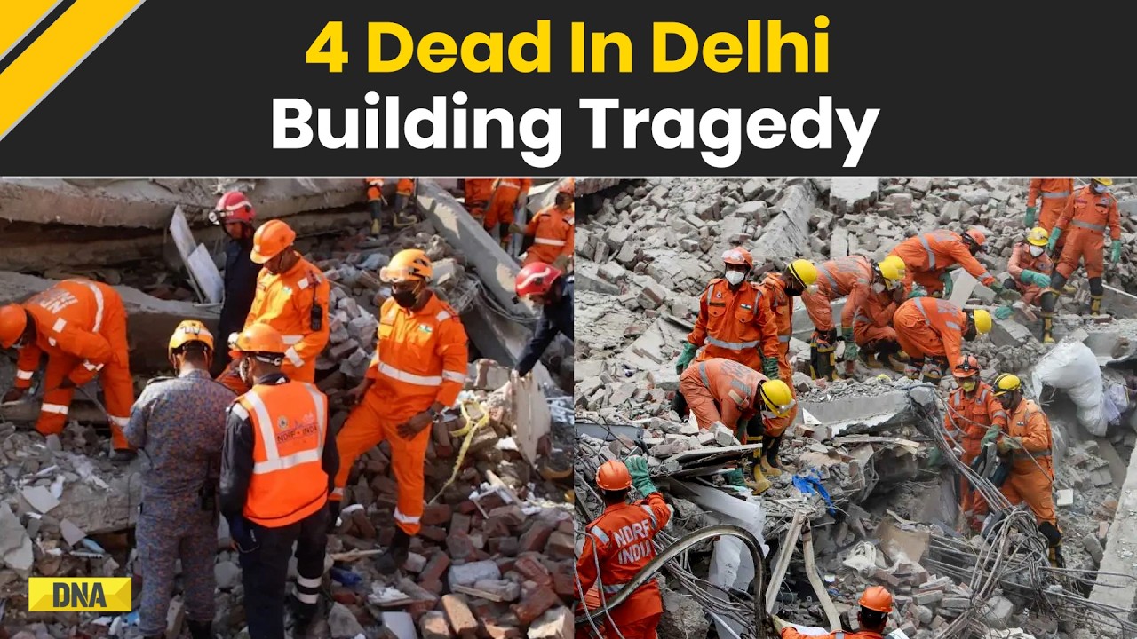 Delhi News: 4 Dead After Building Collapse Near Saket Metro, Rescue Ops Continue For Over 16 Hours