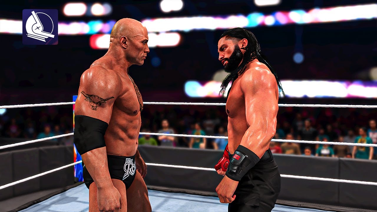 WWE 2K22: The Rock vs Roman Reigns EPIC GAMEPLAY!