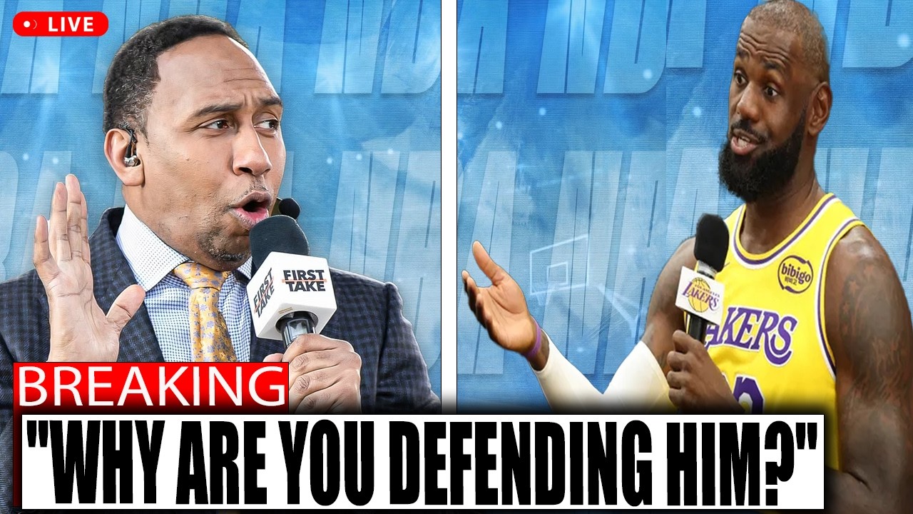 Stephen A. Smith Gets Fired Up Defending LeBron on Live TV 👀